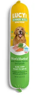 4lb Lucy Pet -Mom's Meatloaf Chicken with Carrots and Spinach - Dog/Cat Supplements